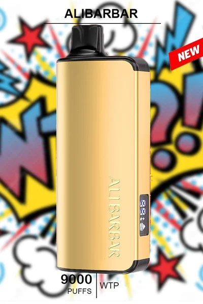 ALIBARBAR INGOT WTP disposable vape, offering 9000 puffs of smooth and refreshing flavor in a sleek design.