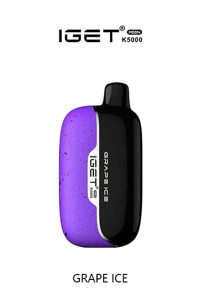 IGET MOON Grape Ice Disposable Vape 5000 Puffs with Grape Flavor and Ice Finish